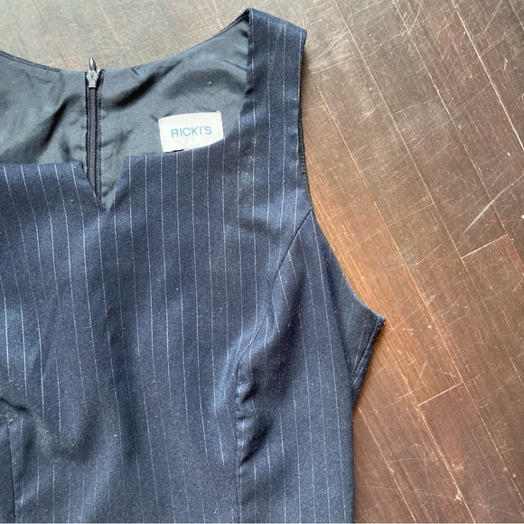 Ricki’s navy pinstripe dress, size 2 - Picture 3 of 5
